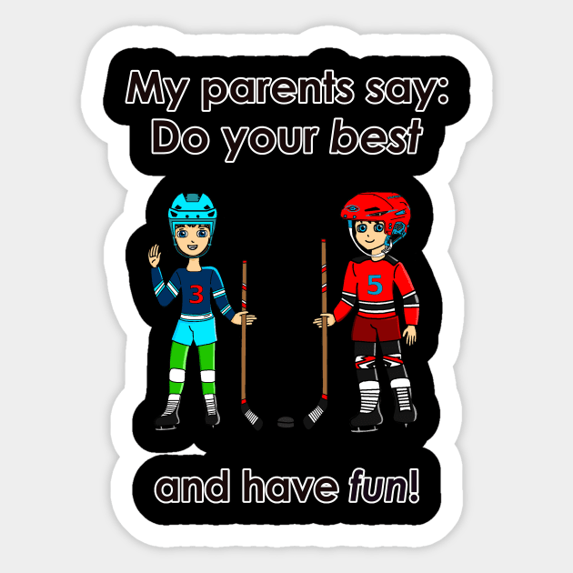 Anime Hockey Boy and Girl Sticker by SuperstarMAP